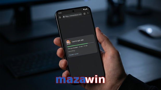 Main screen of Mazawin apk page for PK players