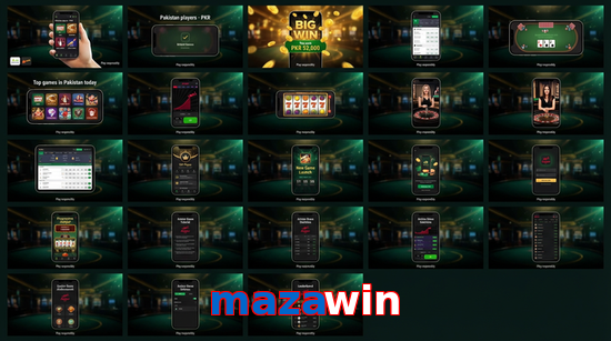 Main screen of Mazawin bet page for PK players